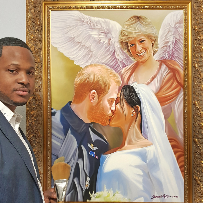 Prince Harry And Meghan Markle Receives Blessing From Princess Diana In Tribute Painting