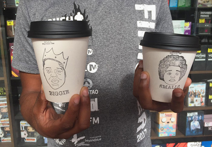 This Coffee Shop Has 2 Cup Sizes: Biggie And Smalls