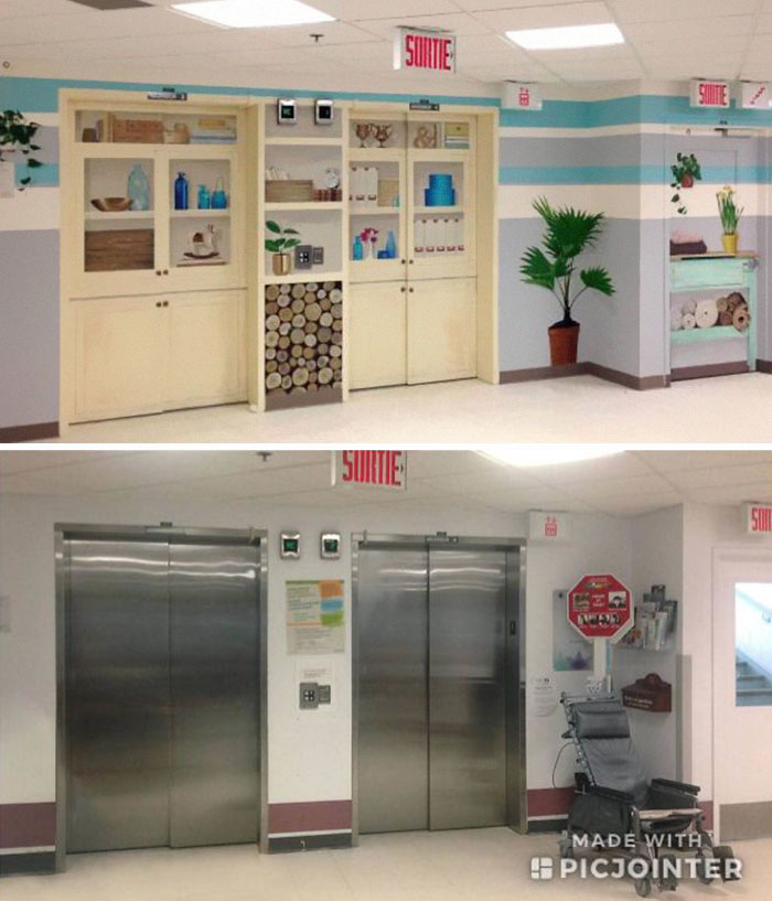 This Centre For Long Term Ill Elders Redesigned Their Elevators To Create Less Anxiety And Avoid Patients Running Away
