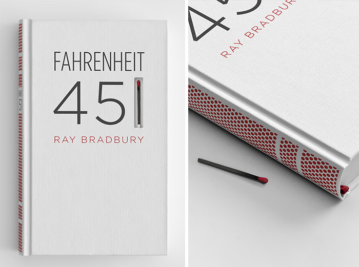 Ray Bradbury's 'Fahrenheit 451' Bound With Striking Paper And A Match