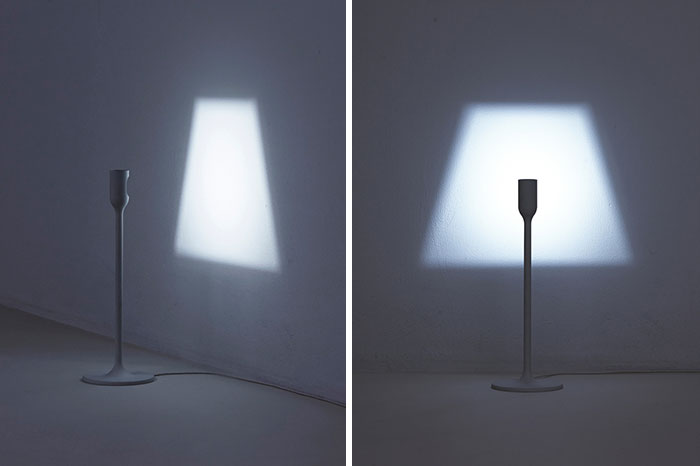 Lamp That Projects Its Own Shade