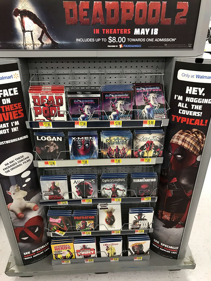 Deadpool Hilariously Takes Over Famous Movie Covers, And They Are Actually Being Sold In Walmart