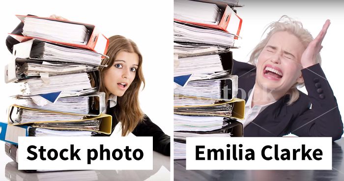 Emilia Clarke Tries Her Hand At Stock Photography, And The Result Is So Funny The Internet Wants Her To Star In ‘The Office’