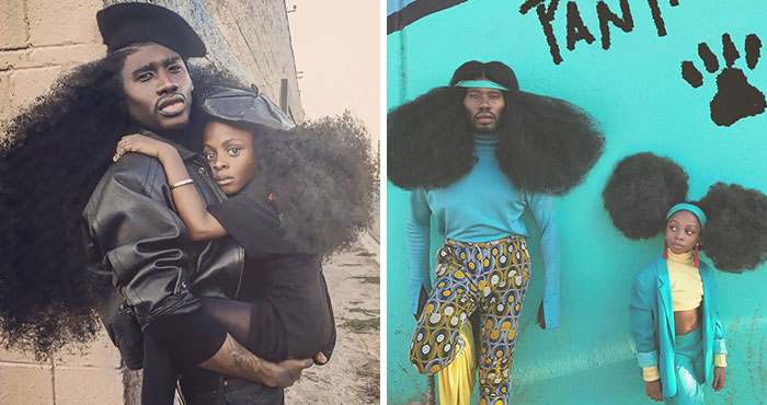 Father & Daughter Duo Takes Over The Internet With Their Natural Hairdos