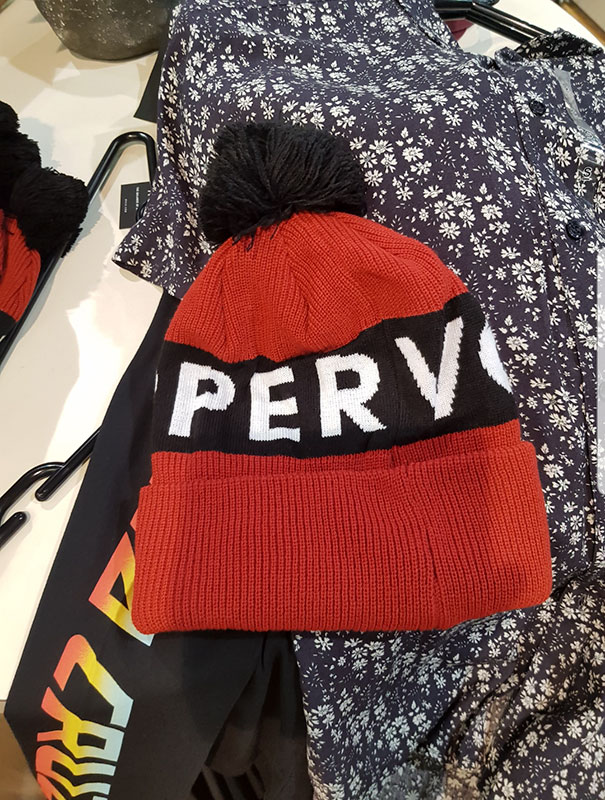 The Way The Brand Logo Loops On This Beanie...