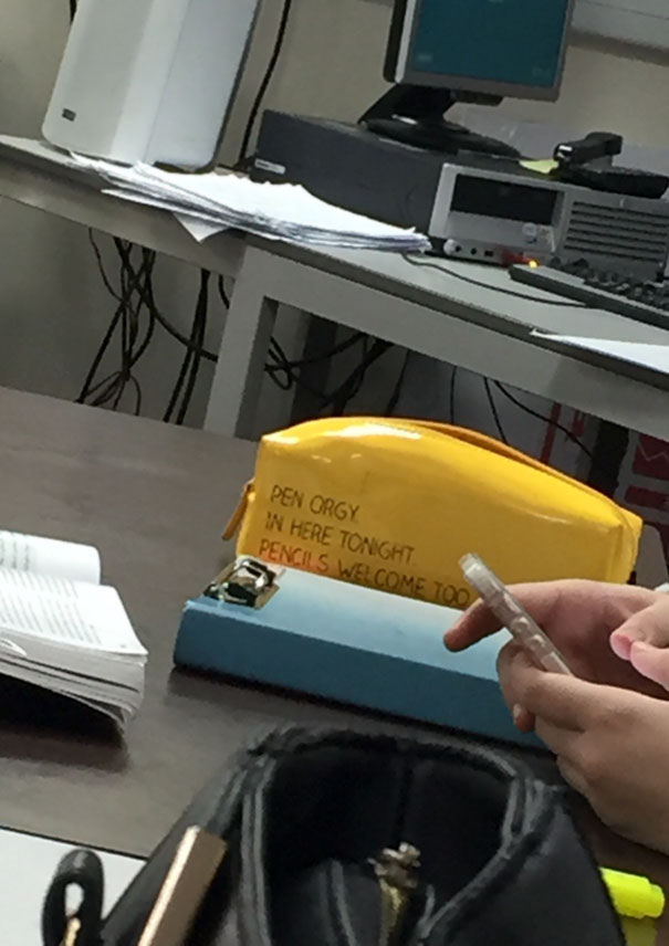 A Girl In One Of My Classes Had This Pencil Case