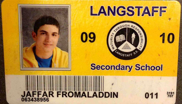 In Grade Eleven I Secretly Changed My Name On Photo Day. Nobody Noticed So It Got Printed On My Student Card