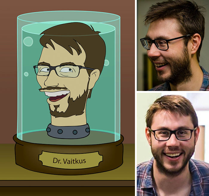 I Draw Portraits Of Random People In The Style Of Futurama