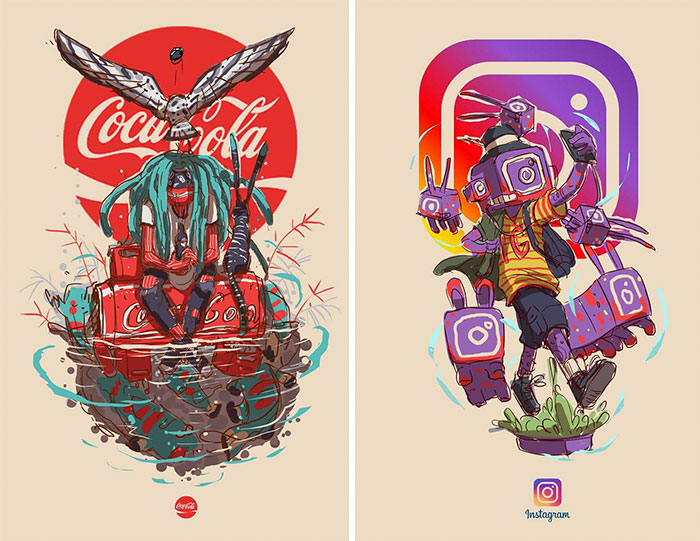 This Artist Illustrated Iconic Brands As If They Were Humans