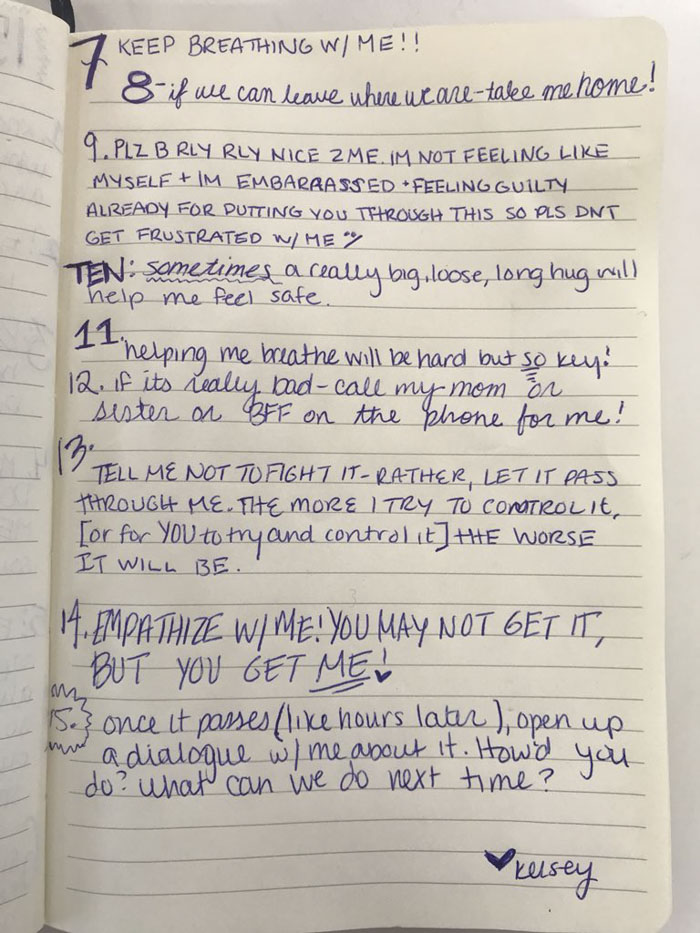 Woman With Anxiety Makes A List For Her Boyfriend Of How To Deal With Her, And Everyone Needs To Read It
