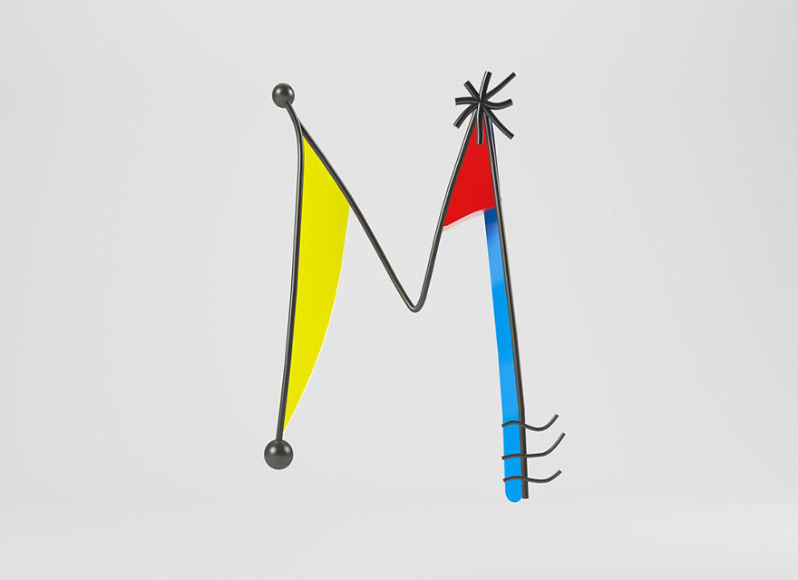 An Alphabet Created As A Tribute To The Most Famous Modern And Contemporary Artists
