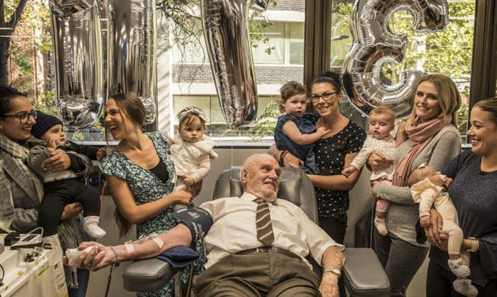 “Man With The Golden Arm” Whose Blood Saved The Lives Of 2.4 Million Babies Makes His Final Donation