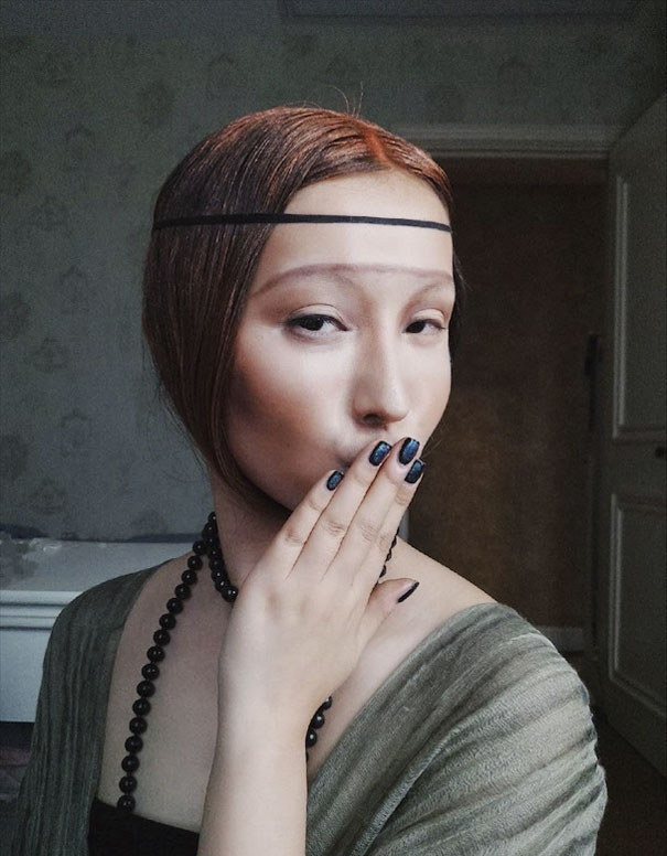 Someone Challenged This Chinese Blogger To Transform Herself Into Mona Lisa - They Weren't Expecting This