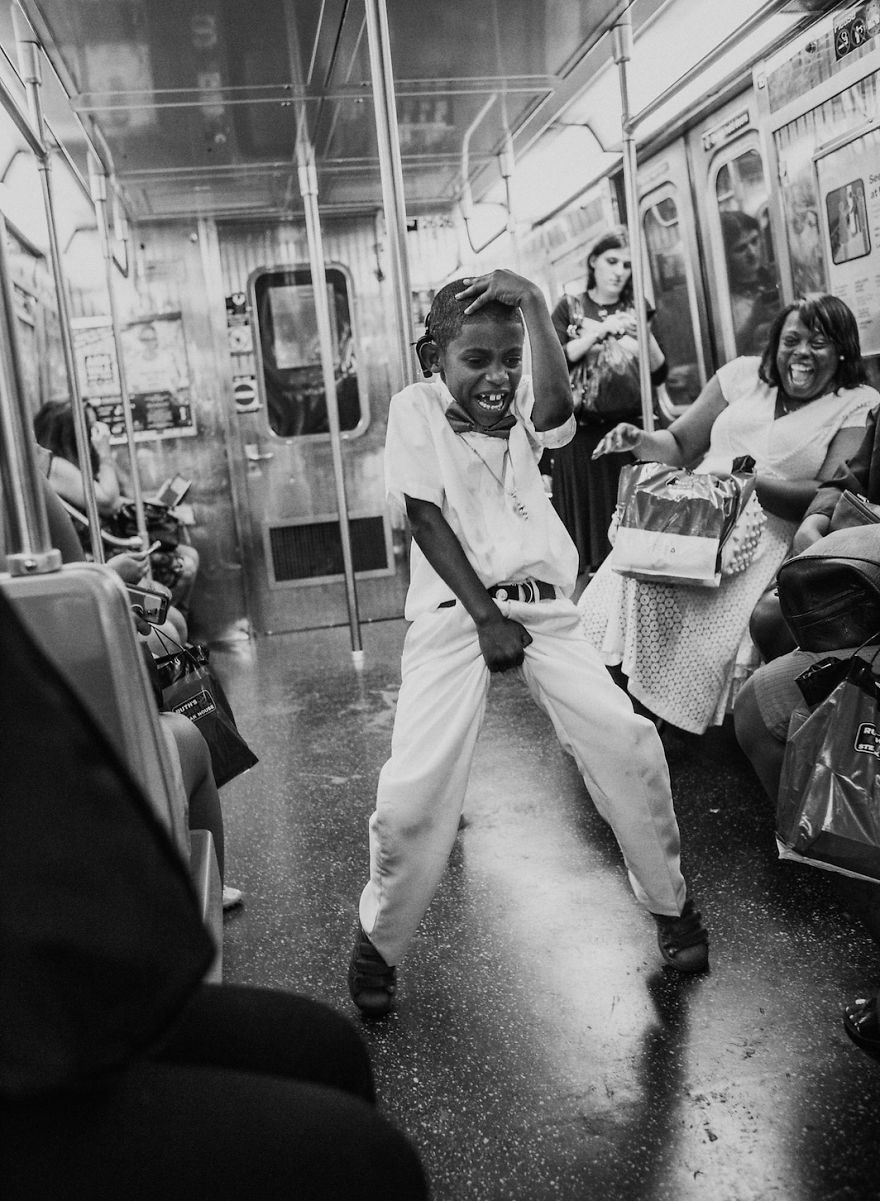 Photographer Captures The Faces Of The New York Subway In Fantastic Black And White Images