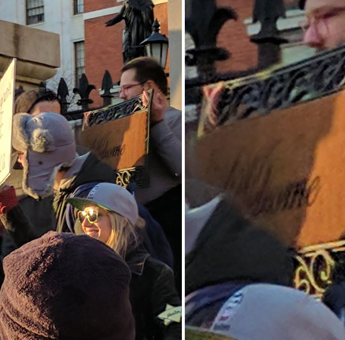 To The Guy Who Brought A Door Mat To The Immigration Protest, You Are My Hero
