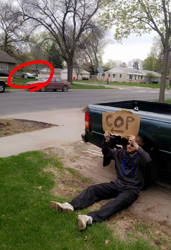 Guy In My Neighborhood Helping Passers-By Out