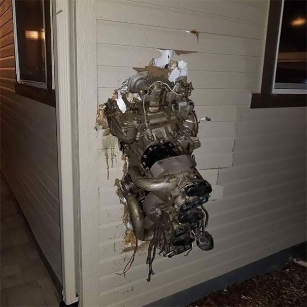 A Plane Engine Went Hurling Into My Neighbor's House After A Crash