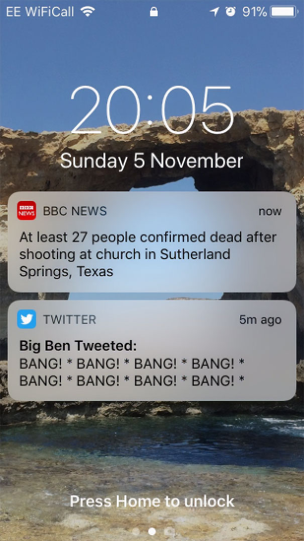 Unfortunate Timing From The Unofficial Big Ben Twitter Account On Bonfire Night
