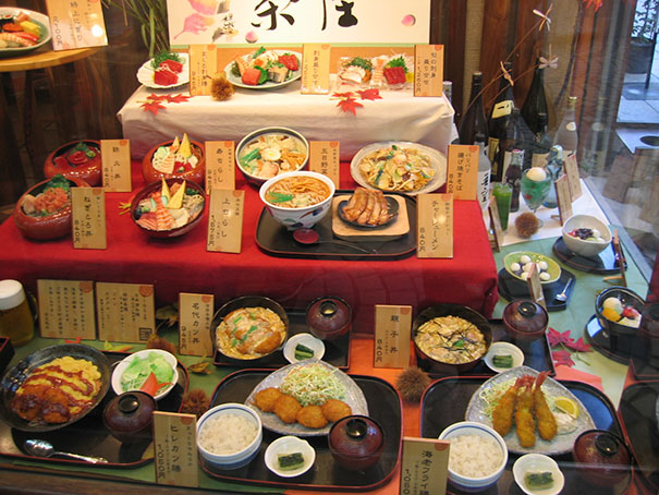 Restaurants In Japan Display Fake Food That Looks Just Like The Real One From The Menu