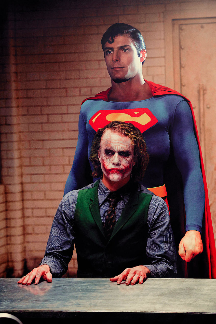 Artist Makes Past Superheroes Meet Those Of The Present In Perfect Montages