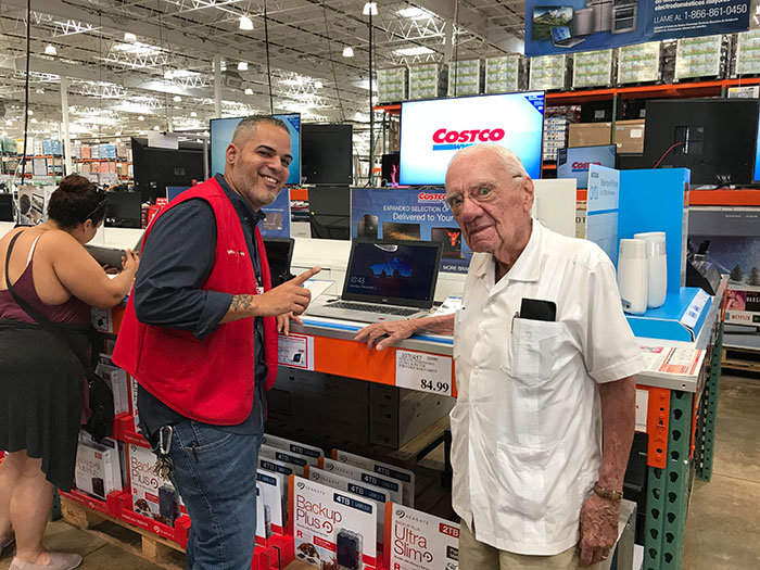 Today I Took My Dad To Costco To Buy A Laptop For Him, And The Costco Person Helping Us Recognized Him - He Was A Patient Of His When He Was A Kid (My Dad Is A Pediatrician)