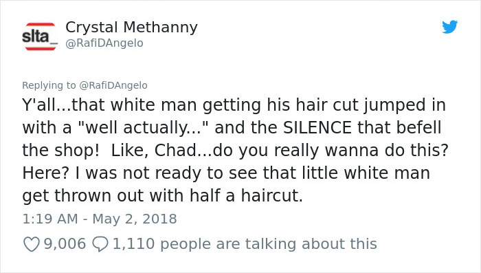 The Way This White Guy Shut Down A Black Woman Defending Kanye West In A Black Barbershop Is Pure Gold 