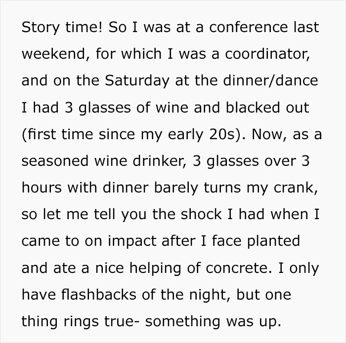 Woman Drinks 3 Glasses Of Wine At A Work Event, And Things Escalate So Wrong The Whole Internet Is Feeling Sorry For Her