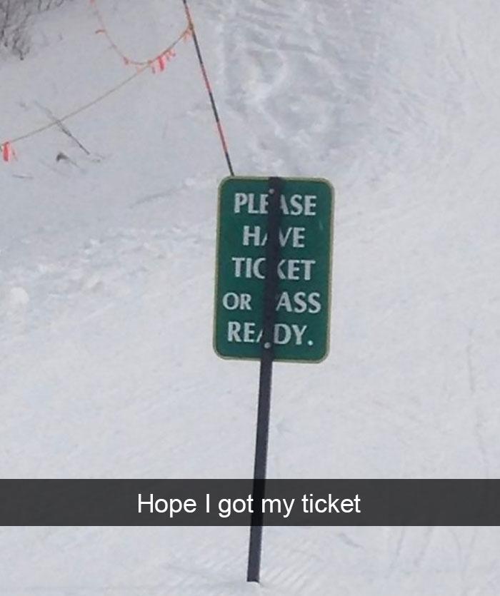 I'd Better Get That Ticket Before It's Too Late