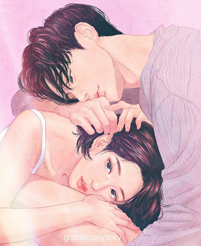 New-Romantic-Couple-Illustrations-Korea-Zipcy