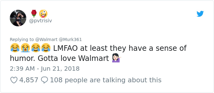 Guy Tells Walmart He Likes To Steal From Their Stores, And Their Response Is So Good, People Say They Beat Wendy's