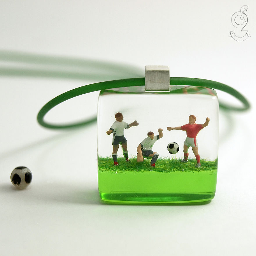 Let The Games Begin! I Had A Lot Of Fun Creating A Small Resin Jewelry Line For All Soccer World Championship Fans