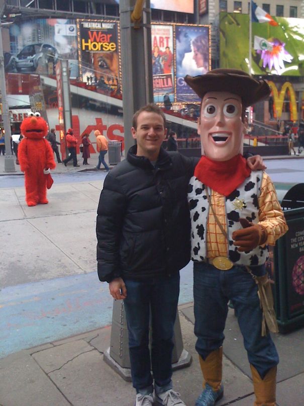 Got A Picture With Woody In Times Square...