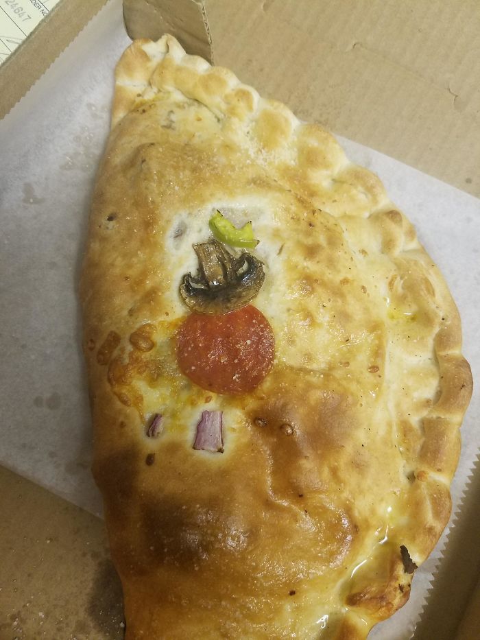My Local Pizza Joint Puts One Of Every Filler On Top Of The Stomboli