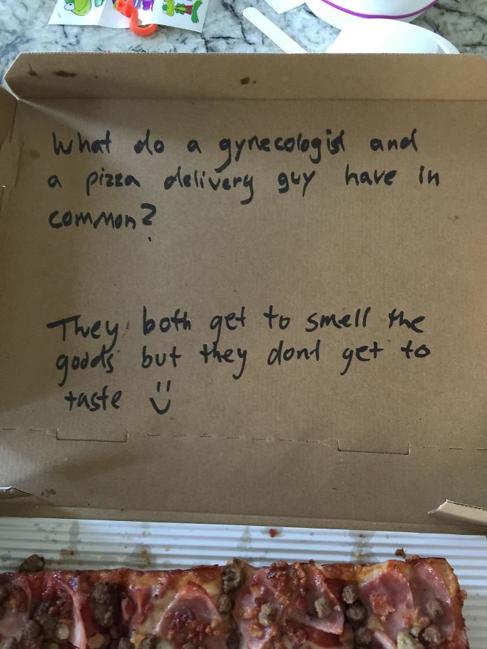 Asked For A Joke In My Pizza Box, They Did Deliver