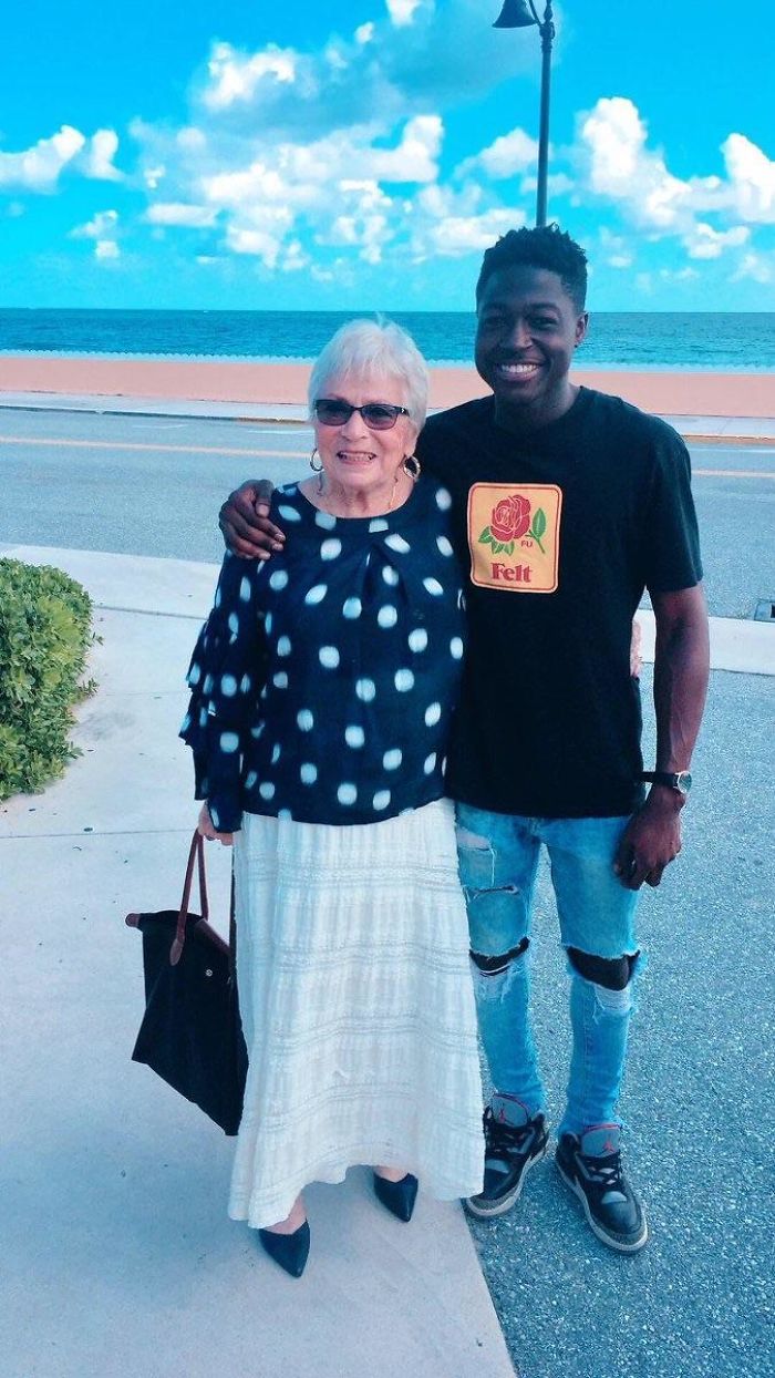 A 22-Year-Old Guy From Harlem Befriended An 81-Year-Old Woman Who He Met Playing Words With Friends Over The Past Year. Last Week He Traveled To Florida And Met Her In Person For The First Time