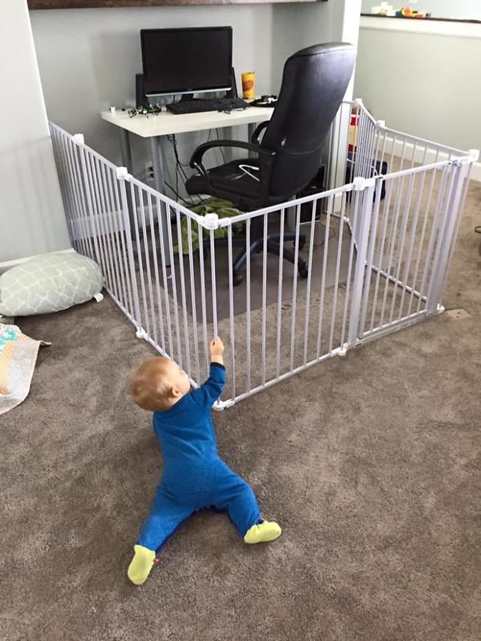 Sometimes You Get A Playpen To Keep The Kid Out