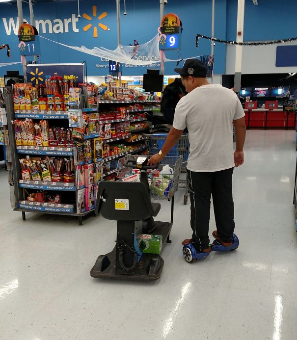 A Normal American Shopping At Walmart