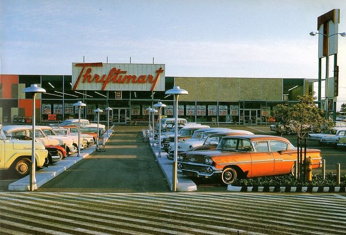 Grocery Store Parking Lot, West Covina, CA, 1959