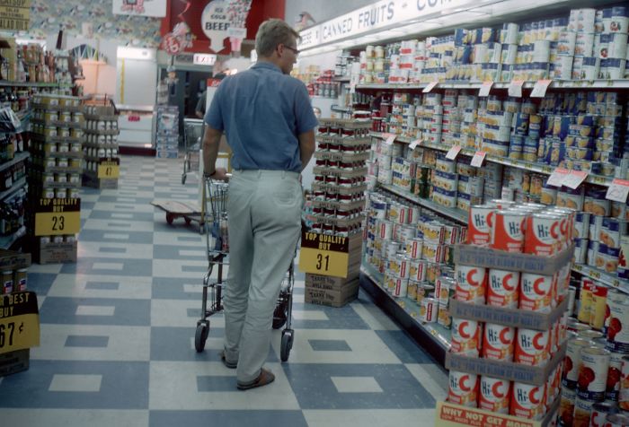 My Dad Doing Groceries During His High School Exchange Year In Michigan, 1962