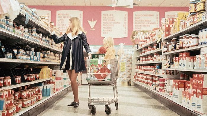 Food Shopping And Mini-Skirts, 1970