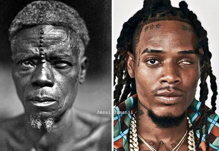 Artist Combines Black Celebrities With Their Native African Counterparts