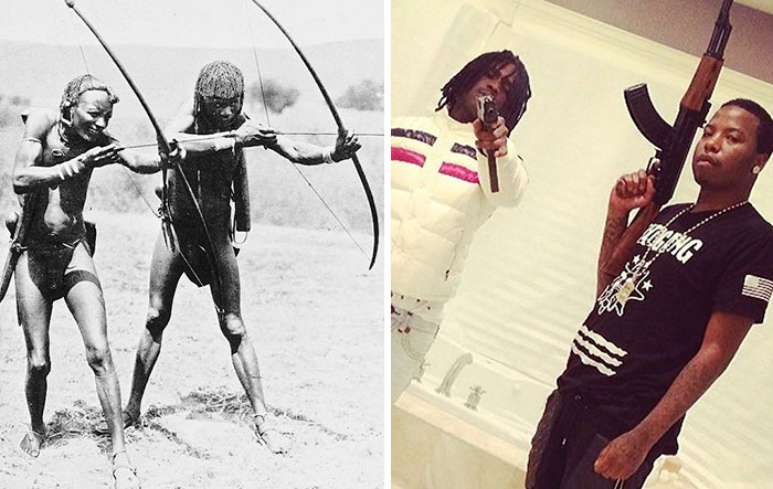 Artist Combines Black Celebrities With Their Native African Counterparts