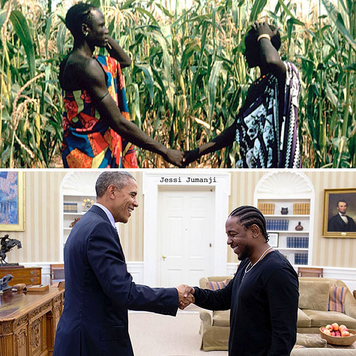 Artist Combines Black Celebrities With Their Native African Counterparts