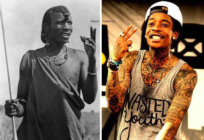 Artist Combines Black Celebrities With Their Native African Counterparts