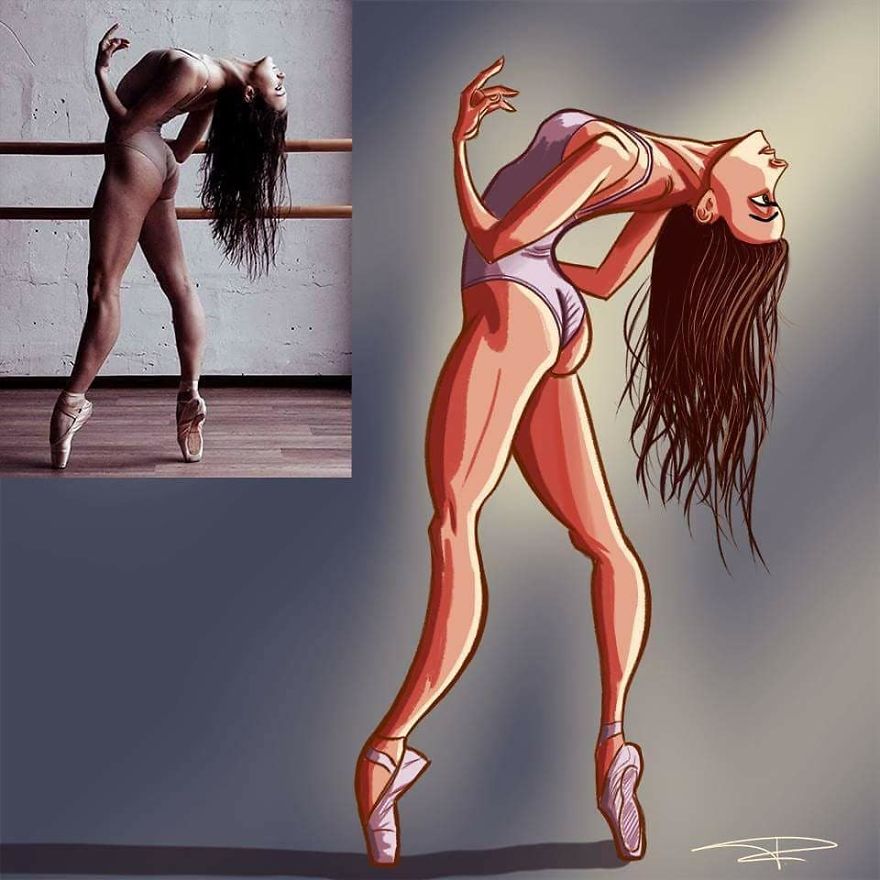 Aurélien Rocteur’s Best Digital Dance Illustration Artworks To Entrain You