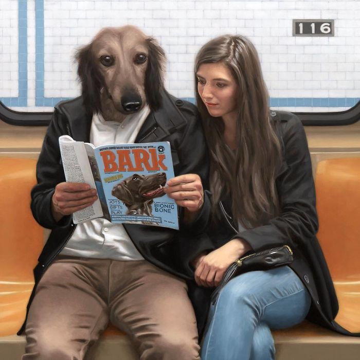 Subway-People-Animal-Heads-Paintings-Matthew-Grabelsky