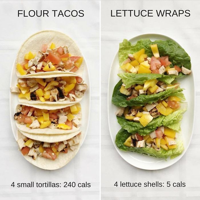 Flour Tacos Vs Lettuce Wraps
