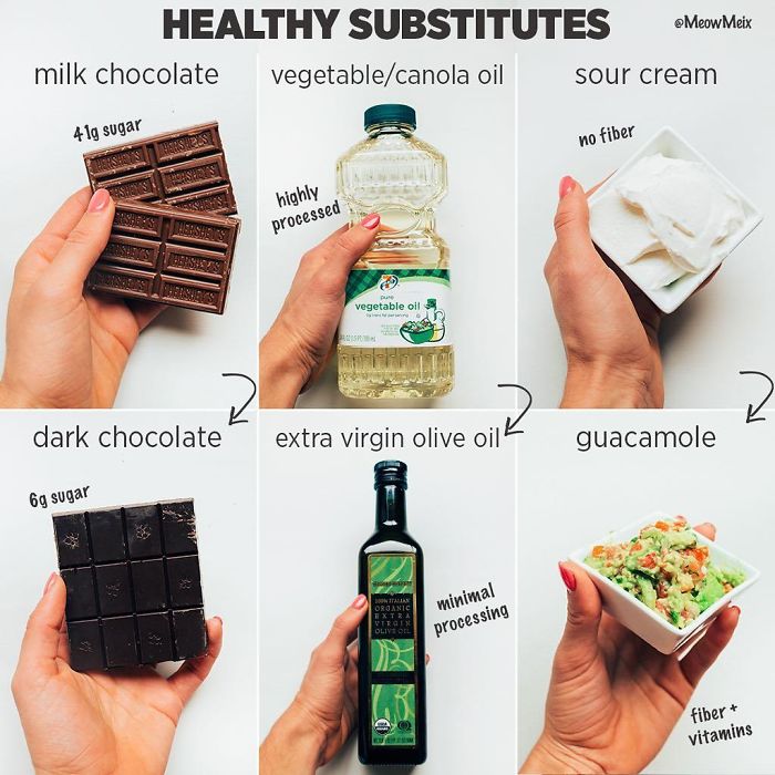Here Are Some More Healthy Substitutes To Add To Your Routine