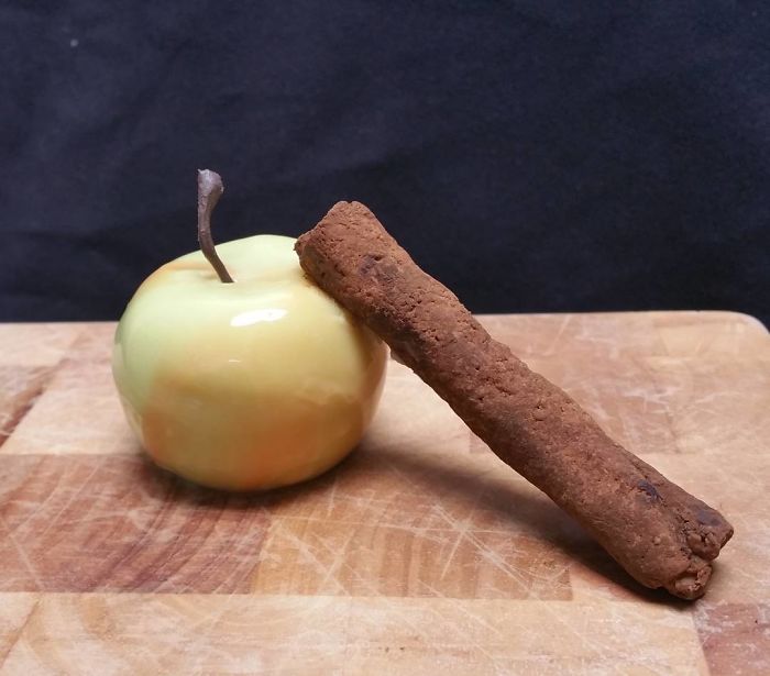 Baked Apple Parfait, Cinnamon Tuille
