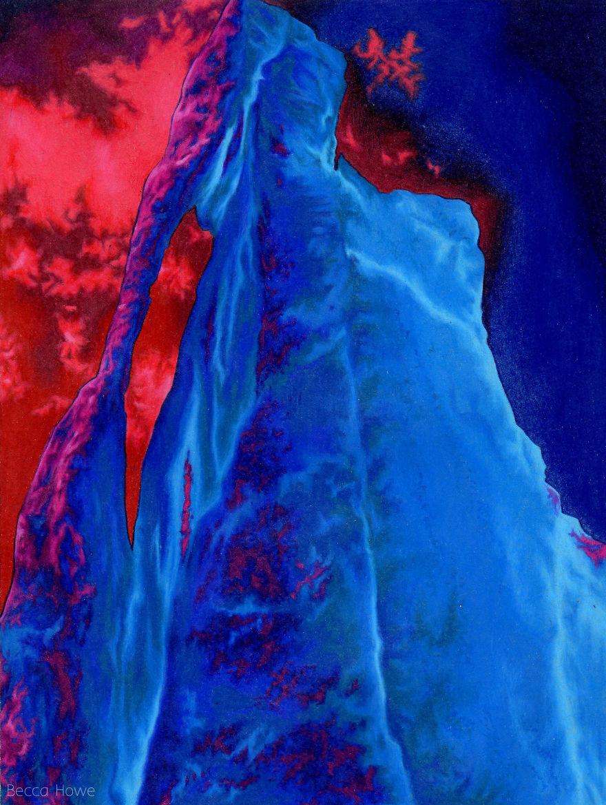 Artist Creates "Digital" Landscapes Using Only Colored Pencil Artist Creates "Digital" Landscapes Using Only Colored Pencil